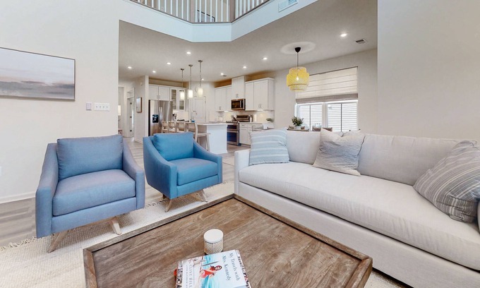 Millville Villa | Bishop's Landing new villa with EVC, fireplace, outdoor pool, gym, and tennis