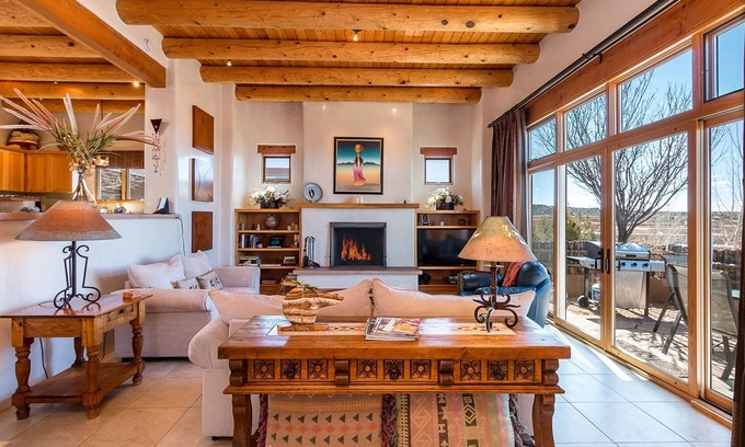 Tesuque House | Bishop's Villa K | Fireplaces, Patio, Pool Access