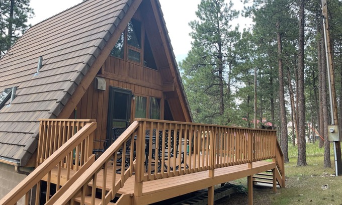 Rapid City Cabin | Black Hills Peaceful Chalet