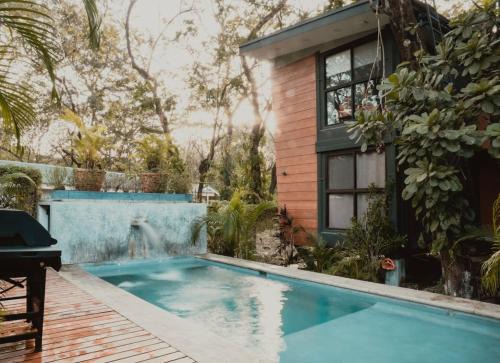 Nosara Apartment | Blue 2BR 2BA 10 Min Beach Walk