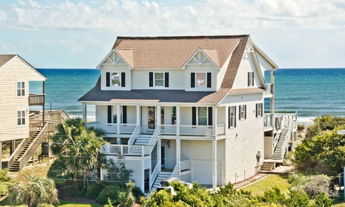Emerald Isle House | Blue Dolphin, Oceanfront House in Emerald Isle, NC!