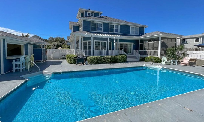 Sandbridge House | Blue Heron | 550 ft. to the Beach | Private Pool, Hot Tub