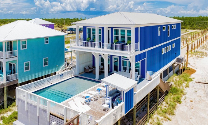 Southpointe House | Blue Oasis - Ultimate Luxury, Beachfront Home, Private Pool and Elevator!