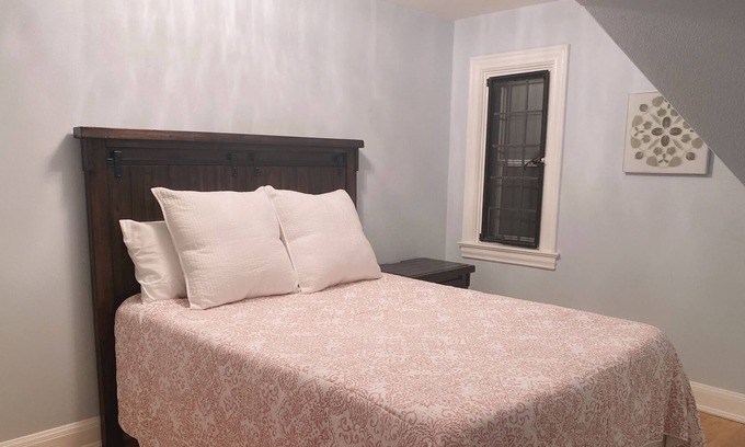 Shorewood House | Blue Private Bedroom in Luxury Mansion