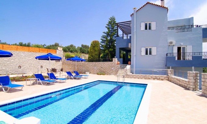 Geropotamos Villa | Blue Villa 2 - With Private Pool