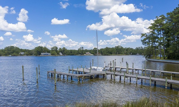 Oriental House | Blue Water Inn - Gorgeous elevated home with elevator and game room!
