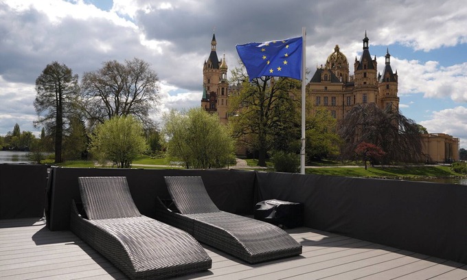 Schwerin Boat Rental | Boat 'Cosy River Loft' with Private Terrace