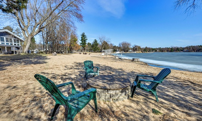 Nekoosa House | Boat Dock, Hot Tub & Deck: Lakefront Nekoosa Home!