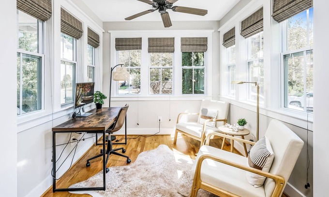 Davidson House | Boho Retreat Steps From Downtown Porch Parking