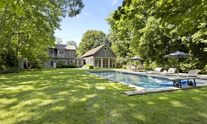Clearwater Beach House | Boho-style home with a private pool, pool house, hot tub, complete.