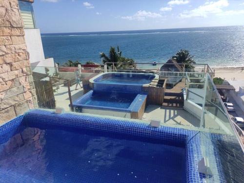 Puerto Morelos Apartment | Bonita habitación con pequeña piscina a aire libre