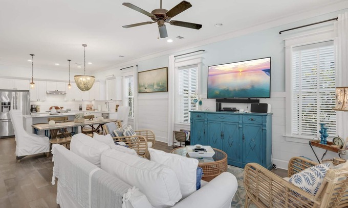 Greenway Park House | Book for Summer! Community Pool! 4 Adult Bikes! 6-Passenger LSV! Less than 1 Mile to a Beach Access!