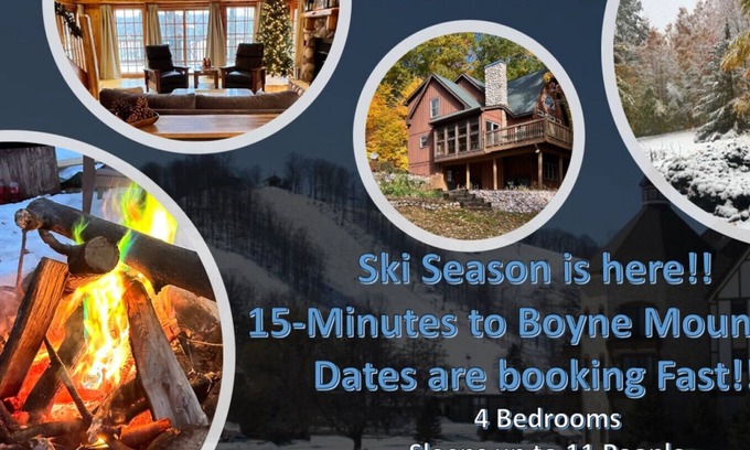 Vanderbilt House | Bows Lake House · Boyne City Vanderbilt Lake Front home 3-King beds