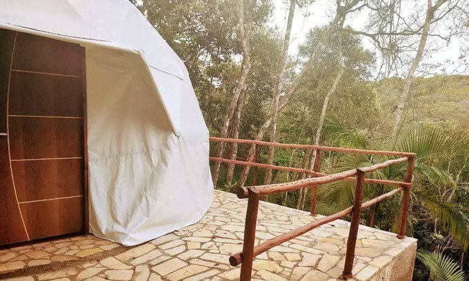 Juquitiba Cottage | Jangala Domo na Floresta com Cachoeira Particular