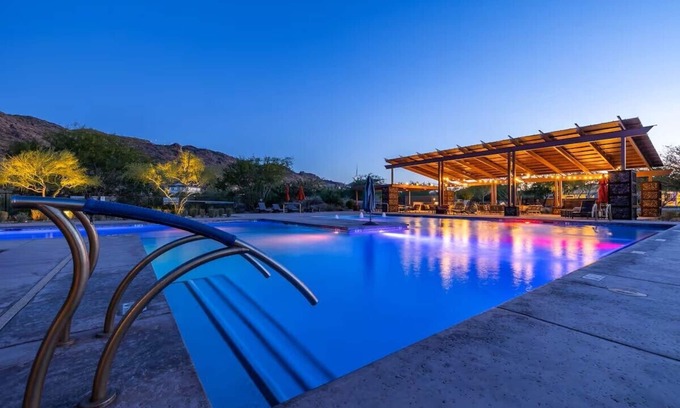 South Mountain House | Brand New 3BR Oasis - Pool, Gym, Jacuzzi + Scenic Views & Remote Work Ready