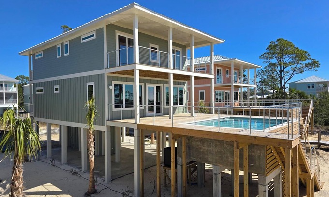 Indian Pass House | Brand New Beachfront Build, Private Pool, Pet-Friendly, Secluded Indian Pass Bea