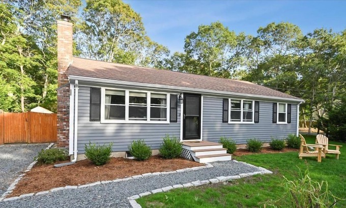 West Hyannisport House | Brand New Listing! 3 bedroom 2 bath West Hyannisport Ranch with central AC, fenced in backyard and dog friendly.