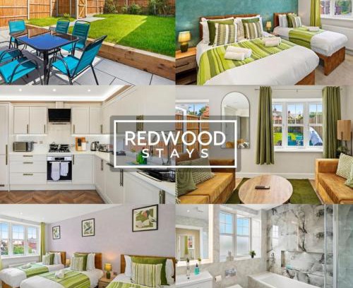 Rushmoor District House | BRAND NEW! Modern Houses For Contractors & Families with FREE PARKING, FREE WiFi & Netflix By REDWOOD STAYS