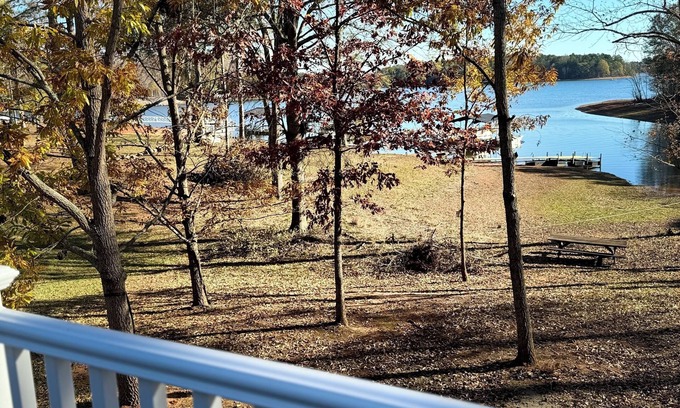 Townville House | Brand New Renovation Lake Hartwell House with Dock and beautiful views from deck