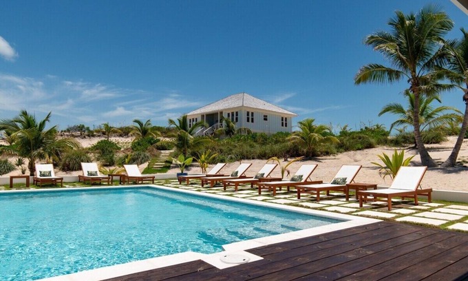 Governor's Harbour House | Brand New Villa on Pink-Sand Beachfront Estate with Shared Pool
