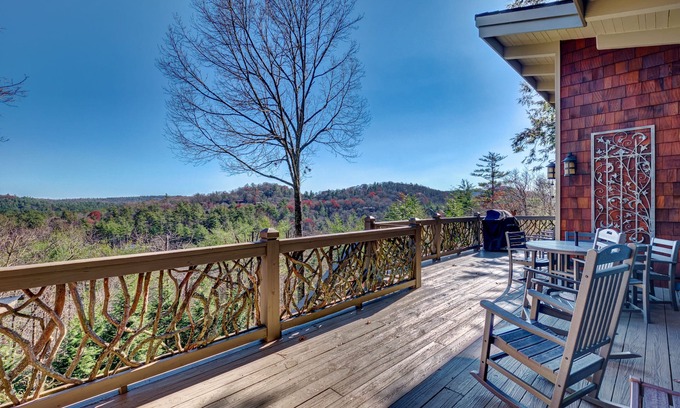 Mirror Lake House | Breathtaking views,private property,glass porch w/wood-burning fireplace