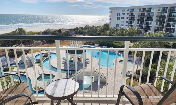 North Litchfield Beach Condo | Bridgewater 414 - Oceanfront w/Lazy River! Nicely Furnished, 2 Bedroom, 2 Bath