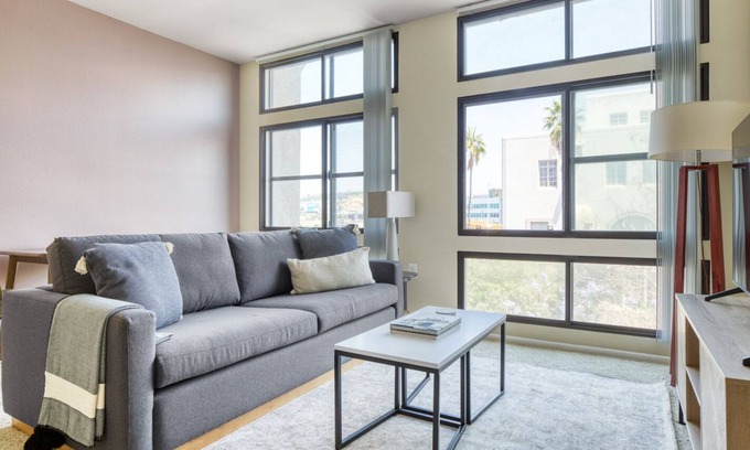 Chinatown Apartment | Bright Downtown 1BR w/ Gym, Pool & Spa, near 7th St Metro, by Blueground