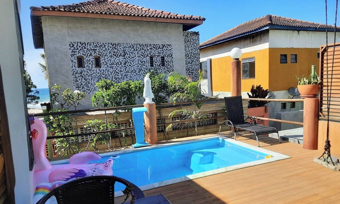 Barra do Jacuipe Ski Chalet | Brisa Mar Chalet on the Sand in Barra do Jacuípe with private pool
