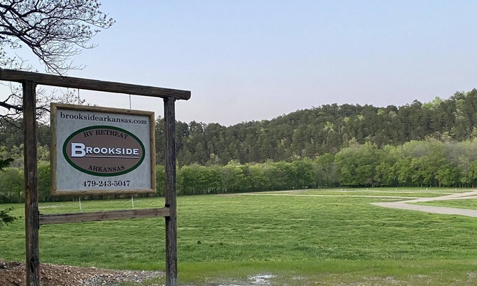 Pine Ridge RV Rental | Brookside RV Retreat Site #1-Big Fork Creek-Close to Wolf Pen Gap