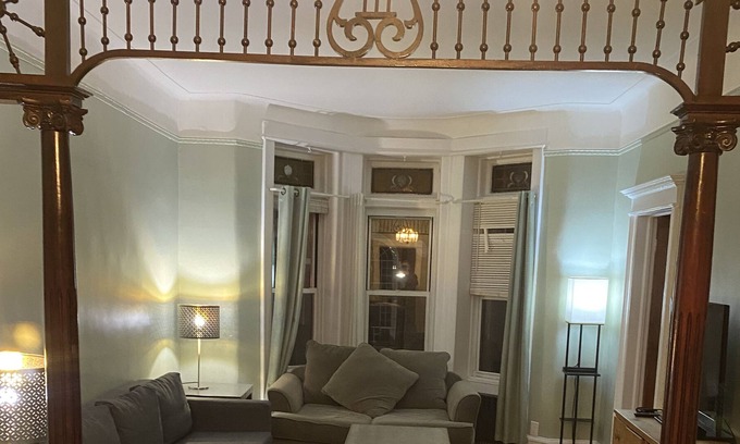 Dyker Heights House | Brown stone spacious second floor apartment in a private two family house