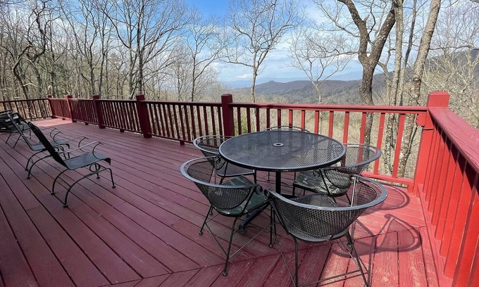 Unaka Ski Chalet | Buddy's Mountain View - mountain views