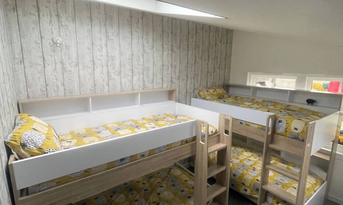 Baleshare House | Bunk bed room for 4 next to the sea