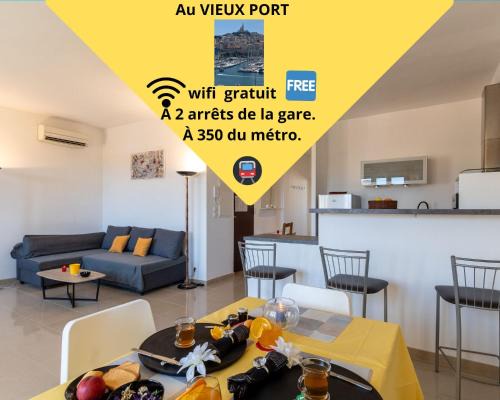 Hotel-de-Ville Apartment | célèbre vieux port, Marseille