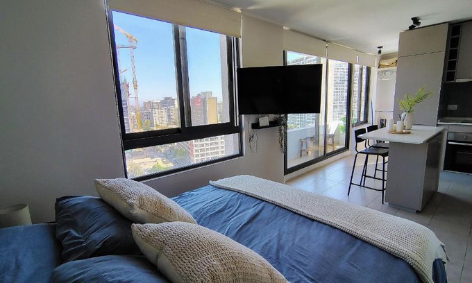Nunoa Apartment | Cómodo y hermoso Studio cercano Plaza Egaña