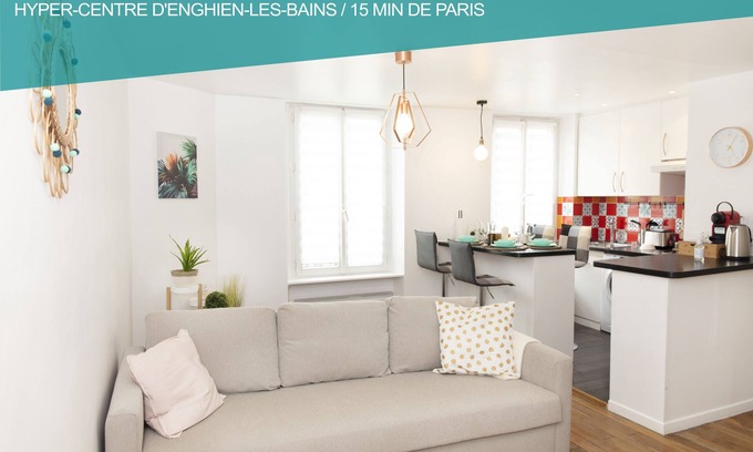 Enghien-les-Bains Apartment | ❤❤Cœur de ville ★2 Pièces Lumineux★15min Paris❤❤