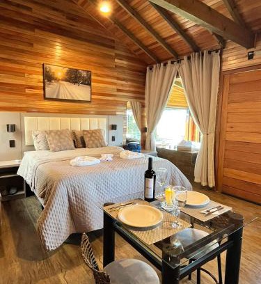Bom Jardim da Serra Ski Chalet | Cabana Alpen Ville com Banheira - Rural