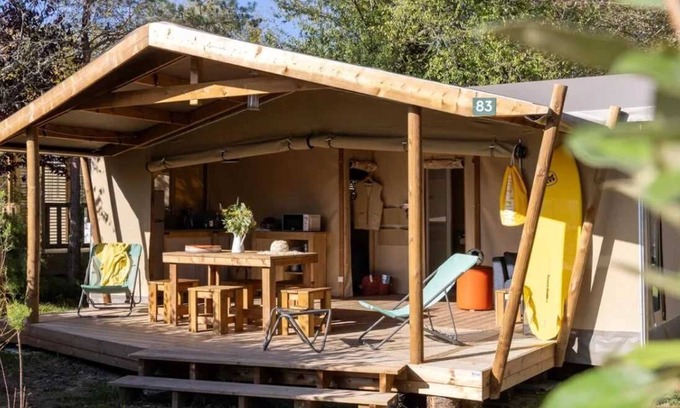 Saint-Jean-de-Monts Cabin | Cabane 4 étoiles - Piscine - cbgcb0a
