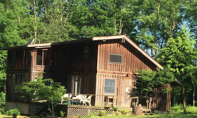 Guys Mills Cabin | Cabin in the Woods - off the grid with large pond nearby