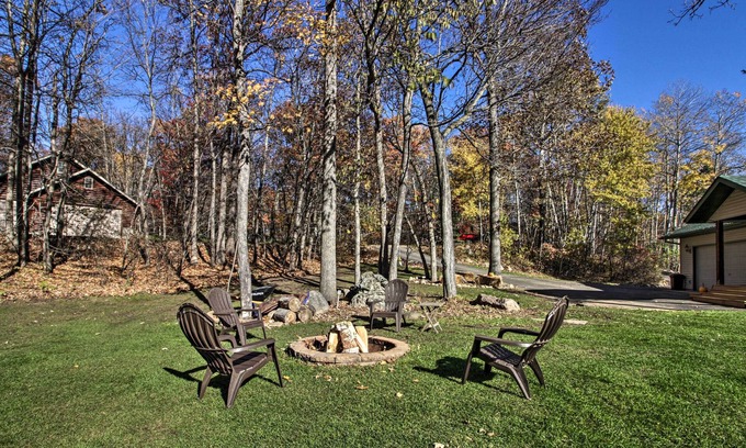 Breezy Point Cottage | Cabin w/Fire Pit & Movie Room, 1 Mi to Lake