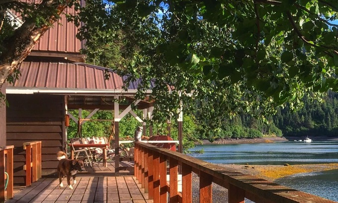 Halibut Cove Cabin | Cabin with incredible sunset views of Halibut Cove!