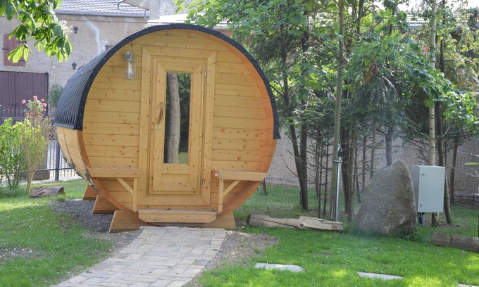 Krostitz RV Rental | Camping Barrel Bunge 2 with Shared Garden and Wi-Fi