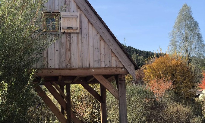 Ornans House | Camping Ecologique la Roche d'Ully* - Chalet on stilts Le Grenier Blochet 1 room 4 people