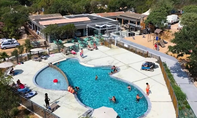 Pianotolli-Caldarello RV Rental | Camping le Damier * - Lodge CARRELET 28m2 - 2 bedrooms - terrace 10m2 (with sanitary facilities) 5 people