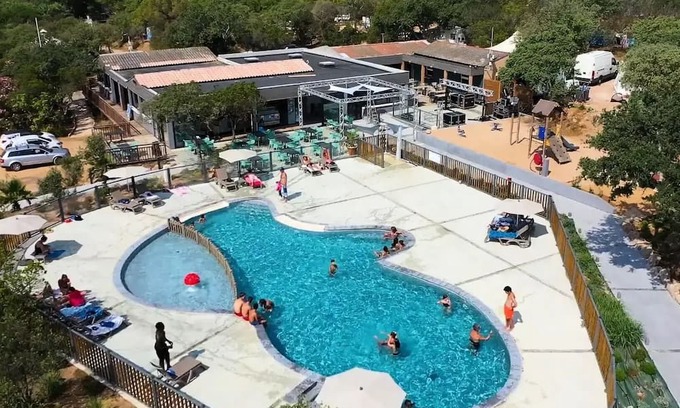 Pianotolli-Caldarello RV Rental | Camping le Damier * - Lodge SAHARI 24m2 - 2 bedrooms - terrace 10m2 (with sanitary facilities) 5 people