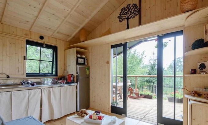Saint-Cirq-Lapopie House | Camping La Truffière *** - Deluxe Family cabin on stilts for 5 people