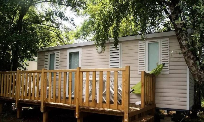 Saint-Sornin House | Camping maeva Escapades Les Étangs Mina * - Mobil-Home Confort 3 Rooms 4/6 People Pond Side + TV