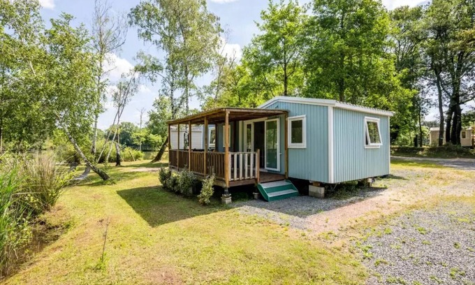 Saint-Sornin House | Camping maeva Escapades Les Étangs Mina * - Fisherman's Cabin 4 Rooms 6/8 People Pond Side + TV