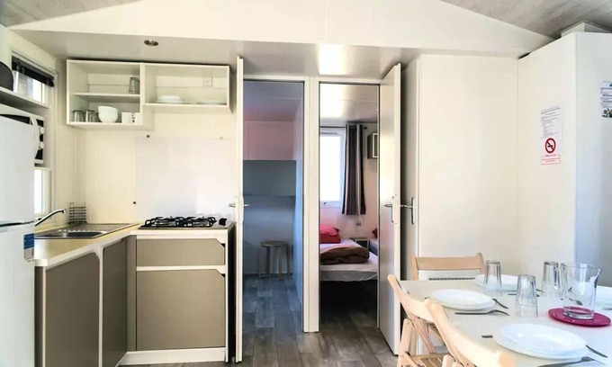 Arles-sur-Tech House | Camping Paradis le Vallespir* - Mobile home Lys 4 rooms 8 people Air-conditioned
