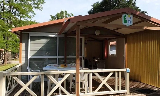 Saint-Didier-sous-Aubenas Ski Chalet | Campsite le Verger de Jastres * - Chalet MOREA 5 persons