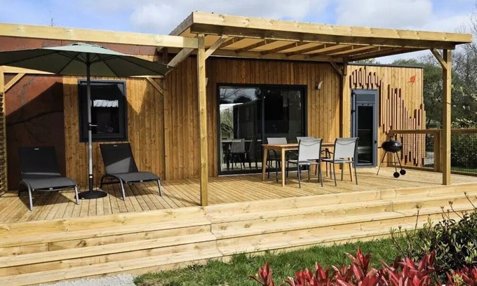 Caro House | Campsite maeva Respire Domaine de Kervallon * - Mobil-Home Elegance 3 Rooms 4 People Air-conditioned + TV
